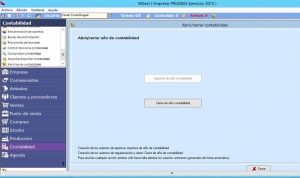 abrir cerrar contabilidad
