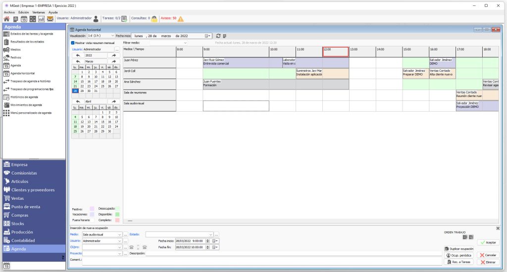 Modulo agenda 3