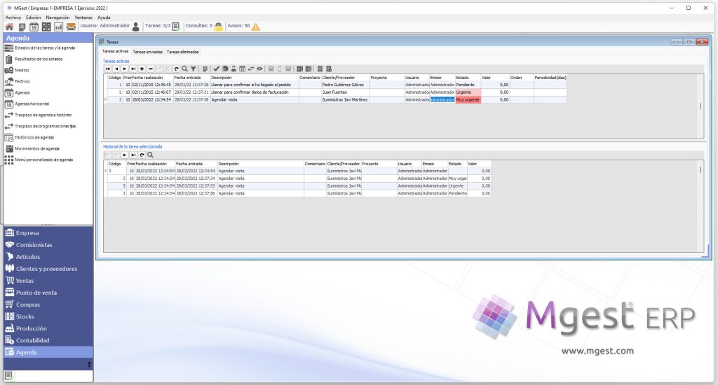 Modulo agenda 5